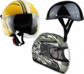 Мотошлемы, шлемы для скутера и мопеда